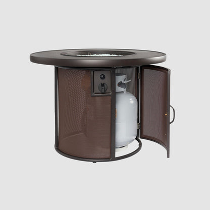 Outdoor GreatRoom Stonefire 31" Round Gas Fire Pit Table