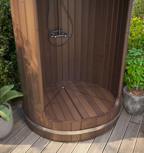 SaunaLife R3 Rain Series Outdoor Barrel Shower Kit