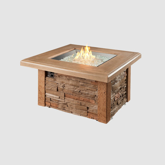 Outdoor GreatRoom Sierra 43" Square Gas Fire Pit Table