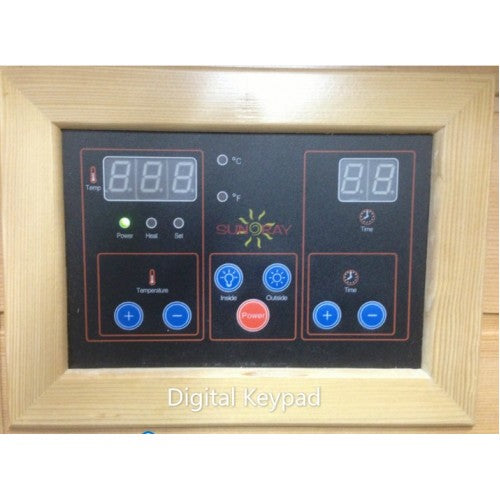 Sunray Sauna Cayenne 4 Person Outdoor Infrared Sauna - Rapid Halogen Heating HL400D3