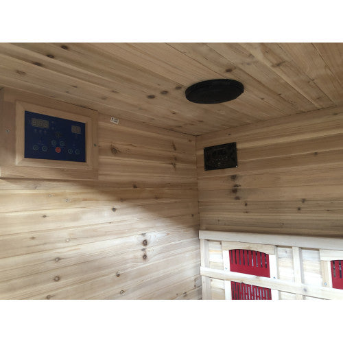 Sunray Sauna Cayenne 4 Person Outdoor Infrared Sauna - Rapid Halogen Heating HL400D3