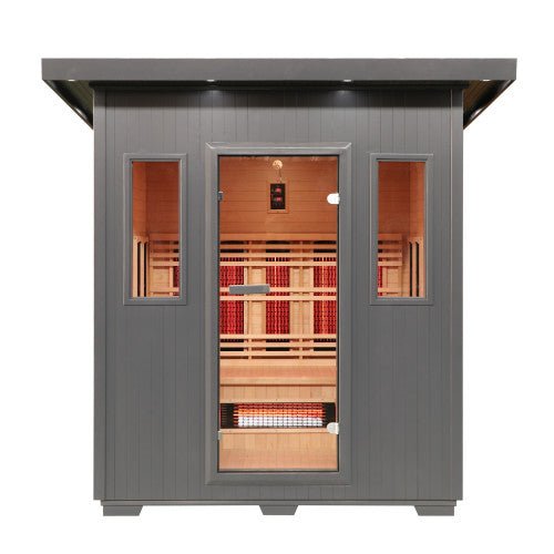 Sunray Pacific 4-Person Outdoor Infrared Sauna HL400D6