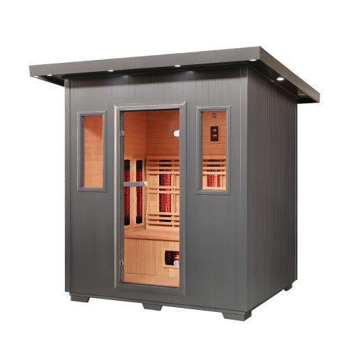 Sunray Pacific 4-Person Outdoor Infrared Sauna HL400D6