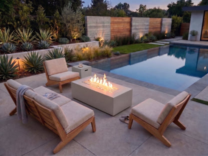 Outdoor GreatRoom Vosera 60" x 14" Linear Gas Fire Pit
