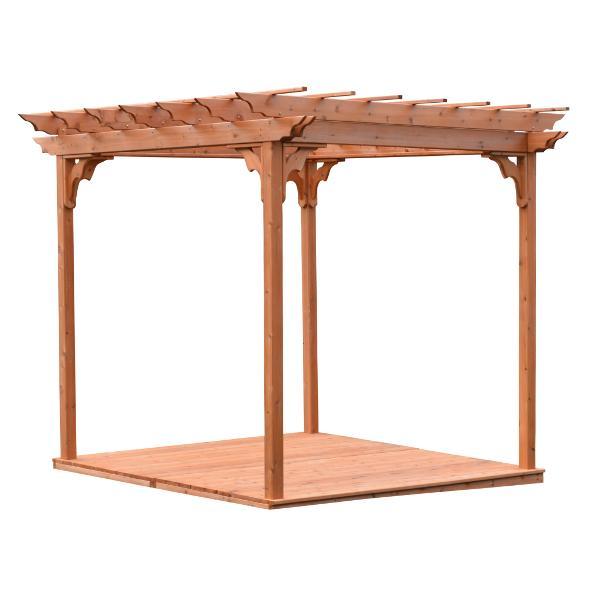 Western Red Cedar Pergola with Deck & Swing Hangers