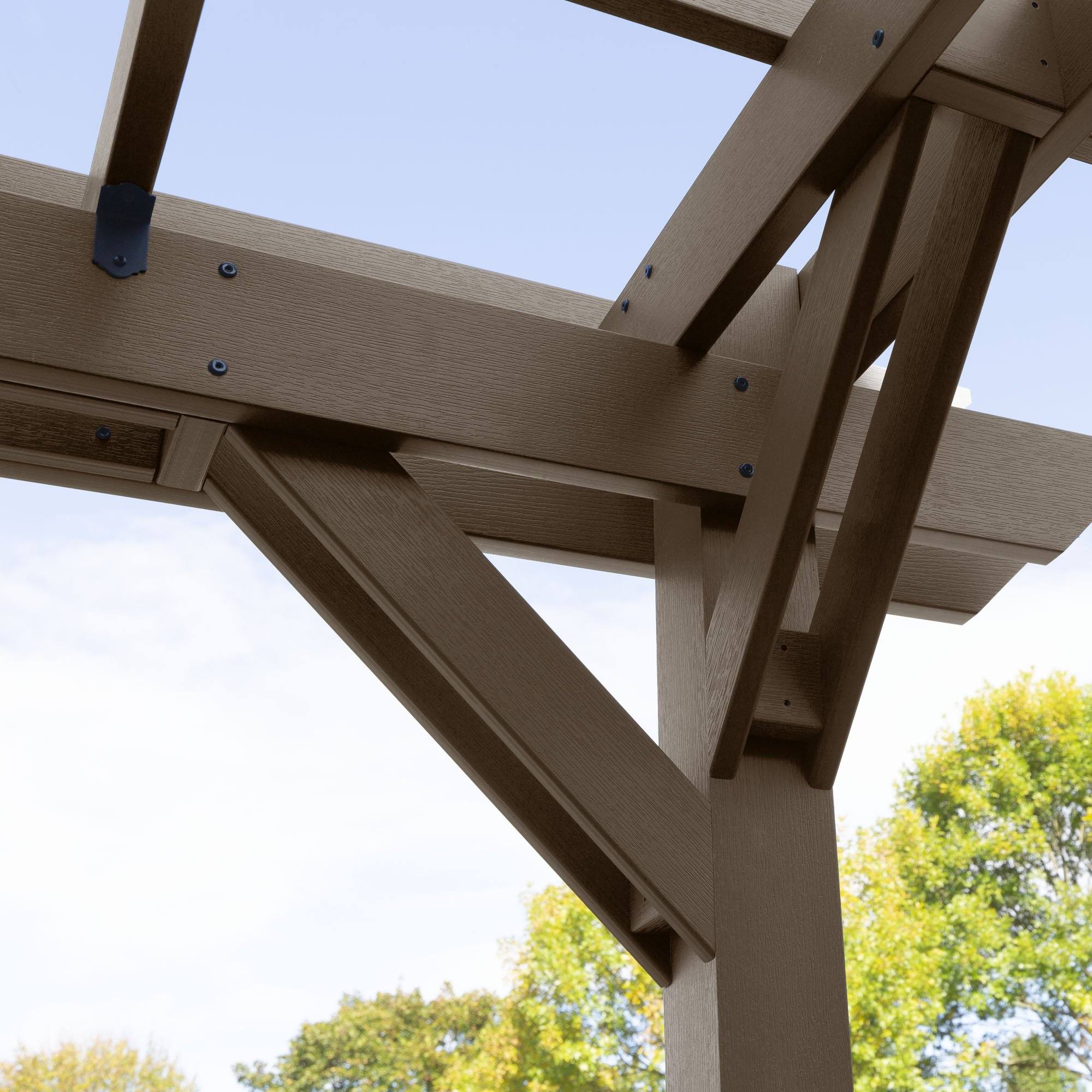 Bodhi 12' x 12' DIY Pergola with 5' Weatherly Porch Swing