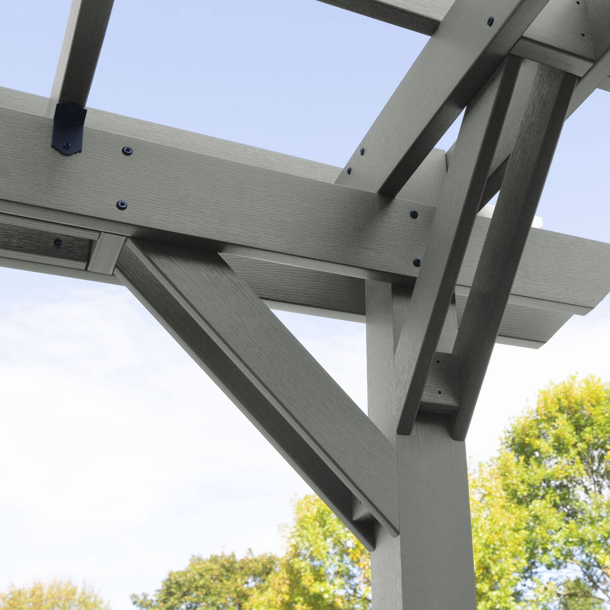 Bodhi 10' x 10' DIY Pergola with 5' Weatherly Porch Swing