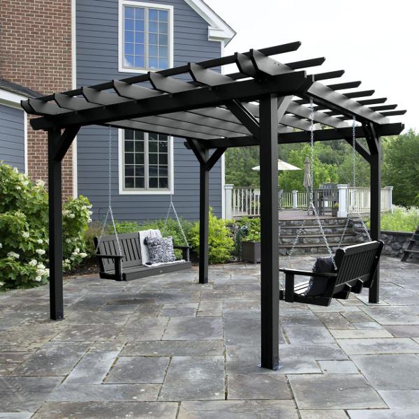 Bodhi Pergola (12 x 12) with 2 Lehigh 4ft Swings