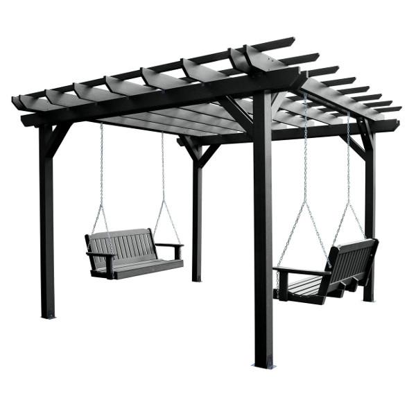 Bodhi Pergola (12 x 12) with 2 Lehigh 4ft Swings