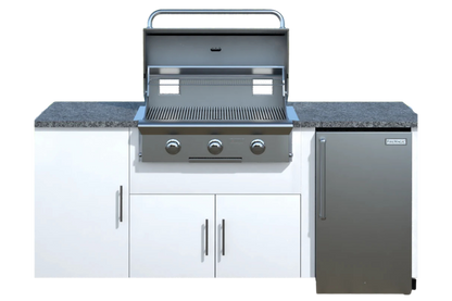CasaBella Turin supplier layout illustration in a white finish; appliance package and final configuration confirmed by quote.
