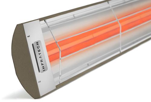 Infratech CD-Series dual-element heater with bronze housing and stainless steel trim