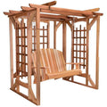 Cedar Pergola Swing Set