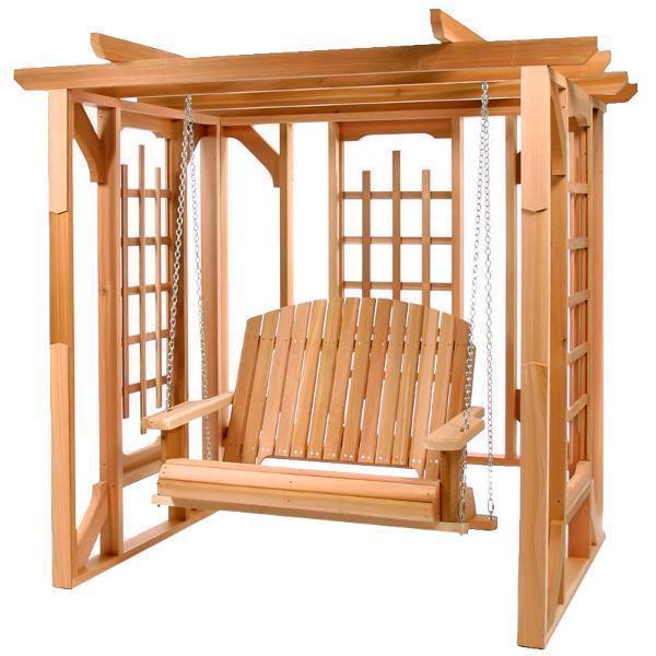 Cedar Pergola Swing Set