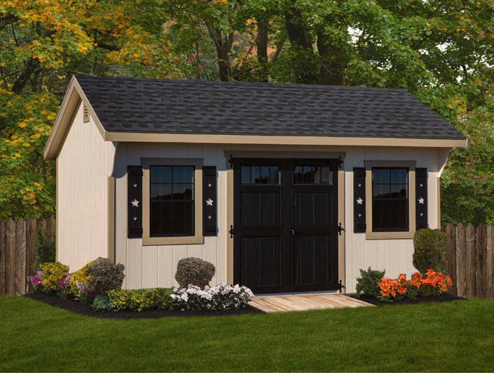 G-C Sheds Carriage, 10 × 16 ft — manufacturer catalog configuration; optional features may be shown