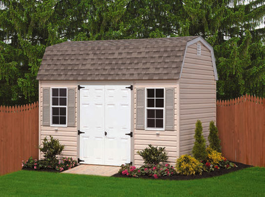G-C Sheds Dutch Barn, 8 × 12 ft — manufacturer catalog configuration; optional features may be shown