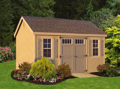 G-C Sheds Garden, 10 × 14 ft — manufacturer catalog configuration; optional features may be shown