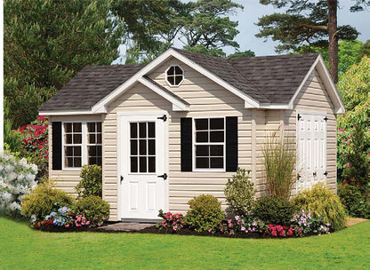 G-C Sheds Villa, 10 × 16 ft — manufacturer catalog configuration; optional features may be shown