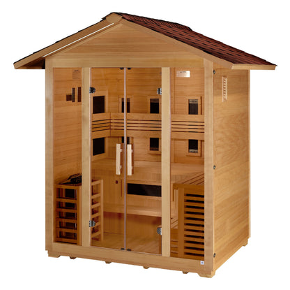 Golden Designs Gargellen 5-Person Hybrid Outdoor Sauna | GDI-8125-01, exact-model manufacturer alternate view 3