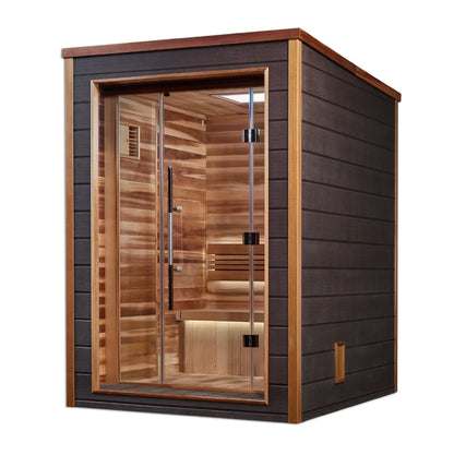 Golden Designs "Narvik" 2 Person Outdoor Traditional Sauna | GDI-8202-01, exact-model manufacturer alternate view 1
