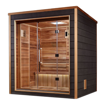 Golden Designs Drammen 3-Person Traditional Outdoor Sauna | GDI-8203-01, exact-model manufacturer alternate view 1