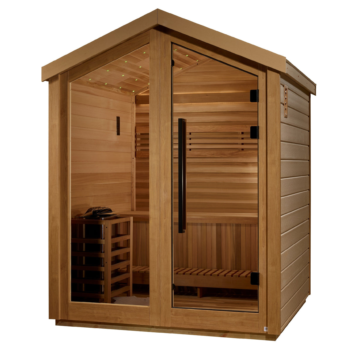 Golden Designs Savonlinna 3-Person Barn Outdoor Traditional Sauna | GDI-8503-01, exact-model manufacturer alternate view 1