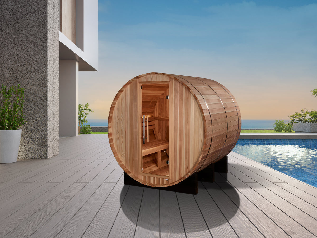 Golden Designs Arosa GDI-B004-01, manufacturer lifestyle view beside a pool