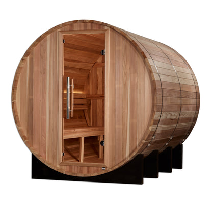 Golden Designs Klosters 6-Person Barrel Traditional Outdoor Sauna | GDI-B006-01, exact-model manufacturer alternate view 3