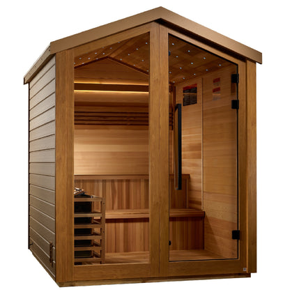 Golden Designs Kaarina 6-Person Barn Outdoor Traditional Sauna | GDI-8506-01 manufacturer product photo