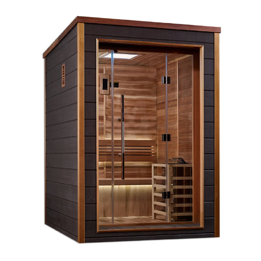 Golden Designs Narvik 2 Person Outdoor Traditional Sauna GDI-8202-01