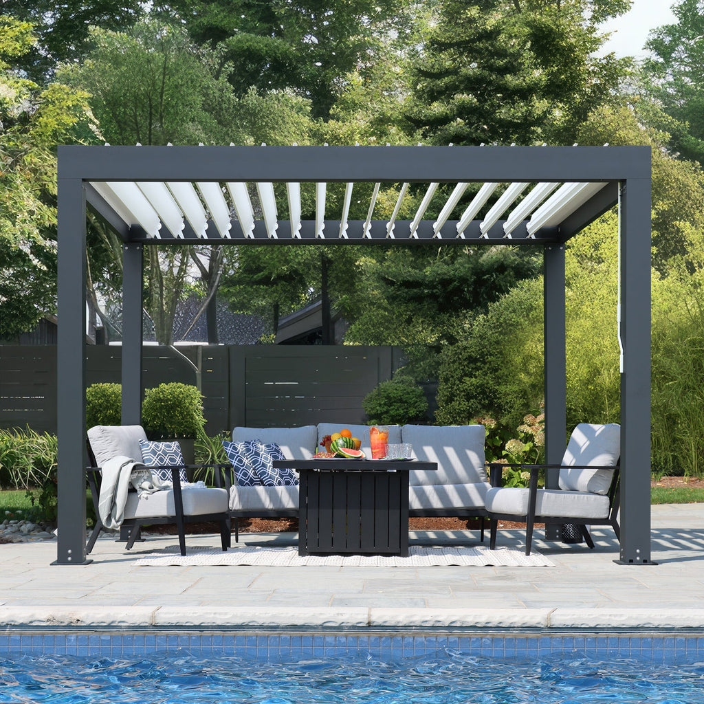 10 x 12 Aluminum Louvered Pergola