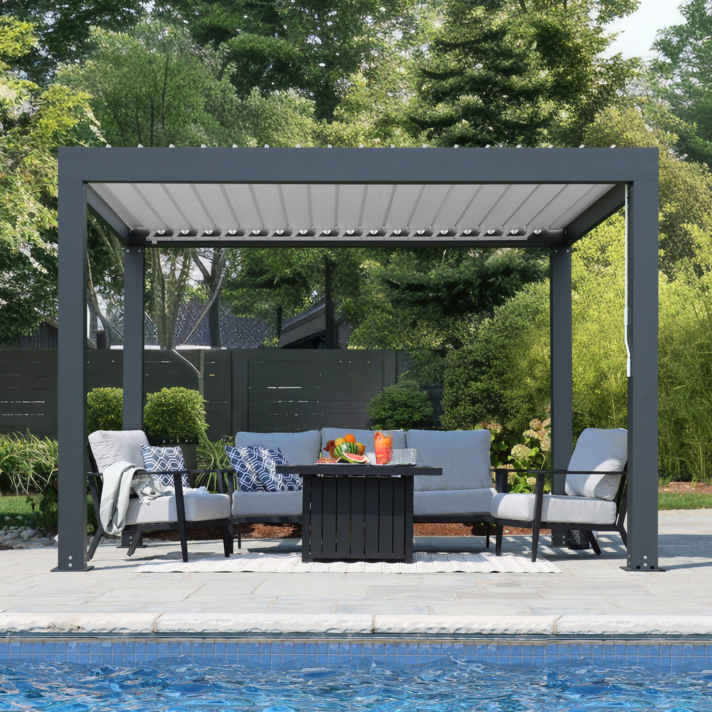 10 x 12 Aluminum Louvered Pergola