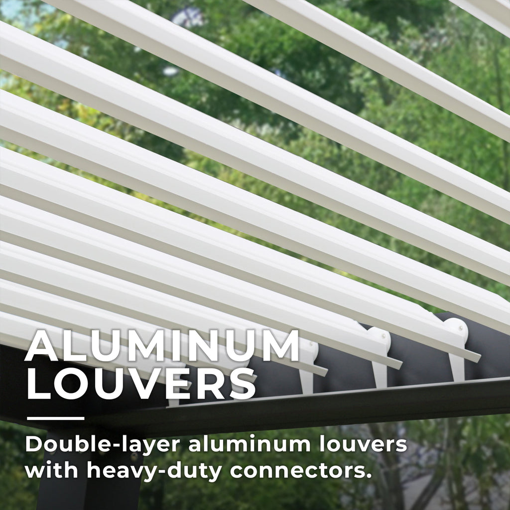 10 x 12 Aluminum Louvered Pergola