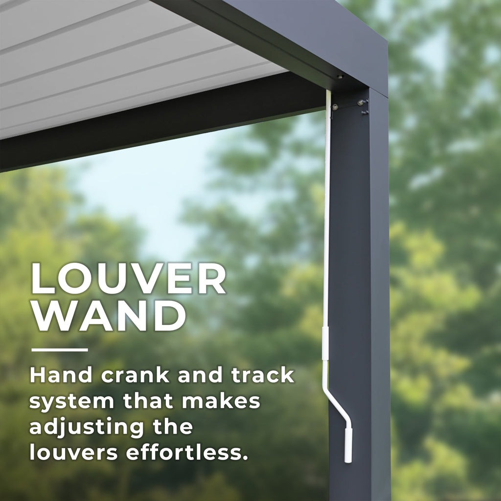 10 x 12 Aluminum Louvered Pergola