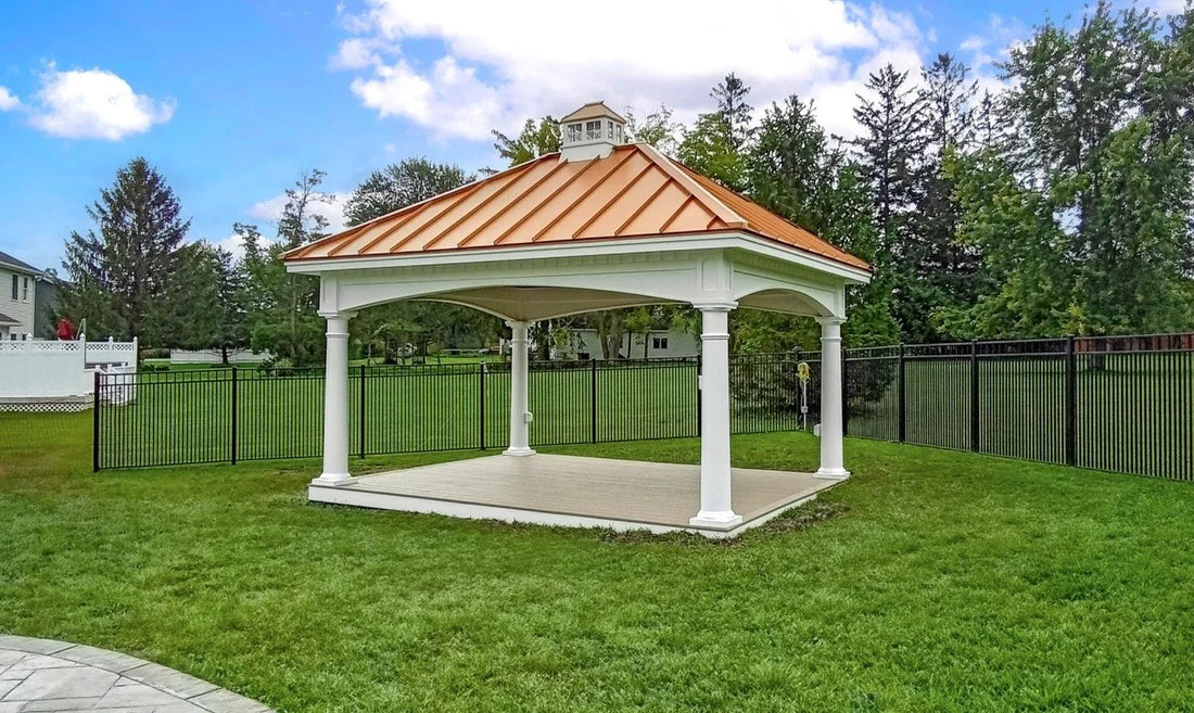 Creative Gazebos Hampton Pavilion: 12x16 Hampton Pavilion. Manufacturer example; size, finish and optional features vary.