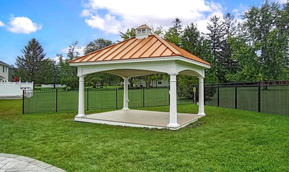 Creative Gazebos Hampton Pavilion: 12x16 Hampton Pavilion. Manufacturer family example; size, finishes and optional features vary.