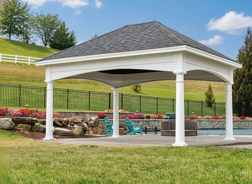 16x20 Hampton Pavilion w/4 10" columns — official manufacturer example