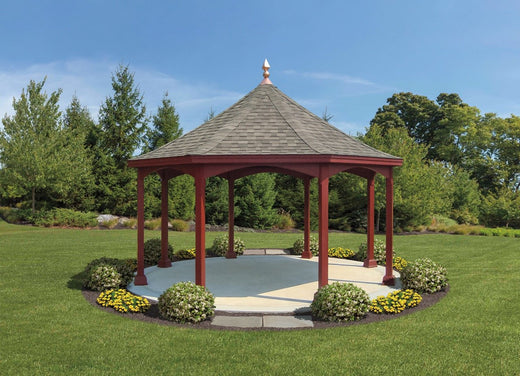 Majestic Octagon Wood Gazebo - manufacturer example; configuration may vary