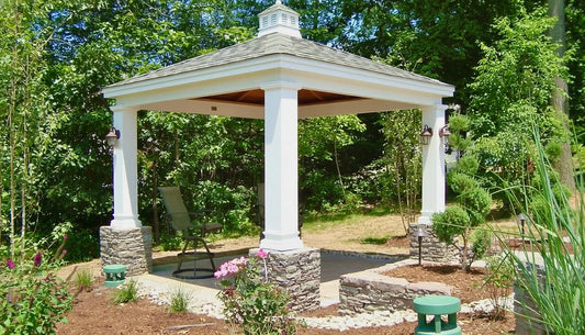 10x10 Newport Pavilion w/10" Square Posts — official manufacturer example