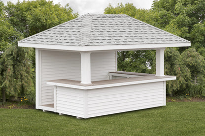 Heritage Breakaway Poolside Structure: Breakaway Pool House 2 scaled. Manufacturer example configuration; optional features may be shown.
