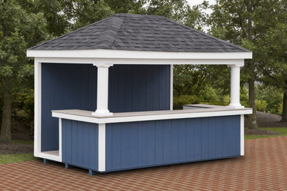 Heritage Breakaway Poolside Structure: poolside bar entertainment area. Manufacturer example configuration; optional features may be shown.