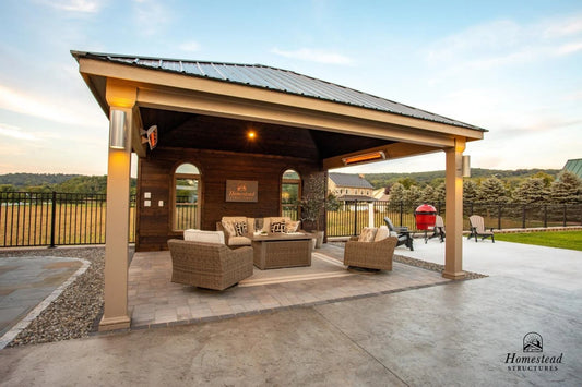 Belmar Pavilion by Homestead Structures — manufacturer example configuration