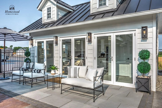 Century Pool House by Homestead Structures — manufacturer example configuration