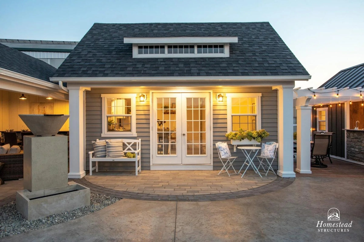 Liberty Pool House by Homestead Structures — manufacturer example configuration