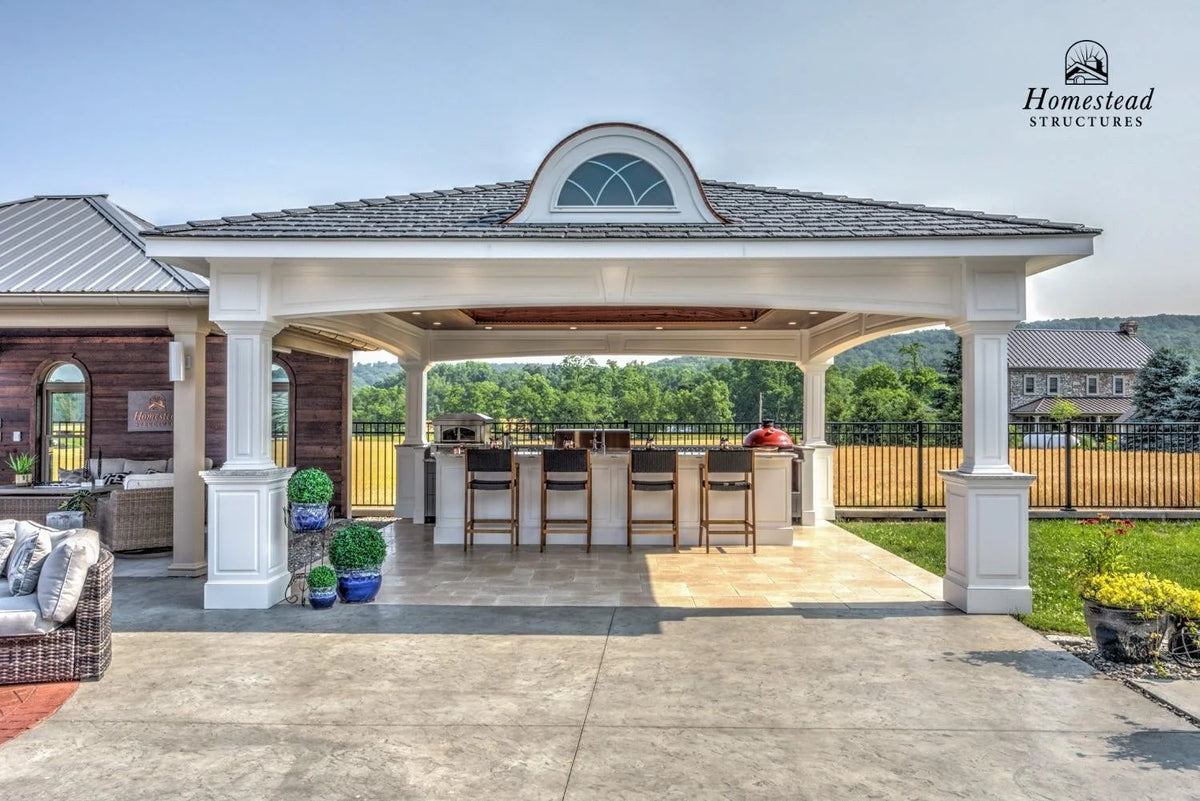 Vintage Pavilion by Homestead Structures — manufacturer example configuration