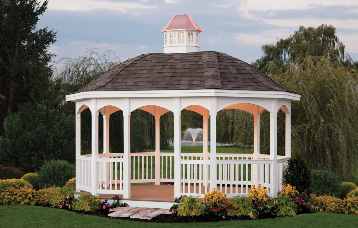 Creative Gazebos Belle Oval Gazebo — 12 × 16 ft — supplier photograph