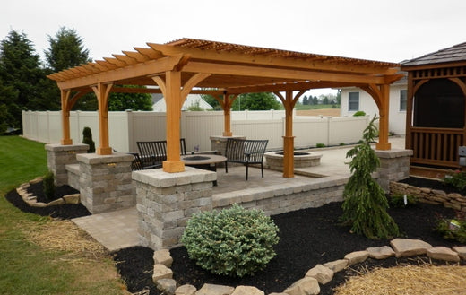 Creative Gazebos Elegant Rectangle Pergola — 16 × 18 ft — supplier photograph