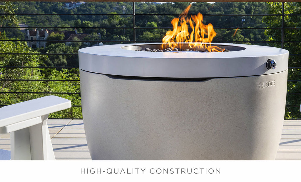 Ledge Lounger Halo Fire Pit