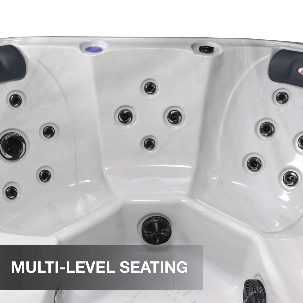 Liberty Spas LYS5000, manufacturer photograph: multi-level seating detail