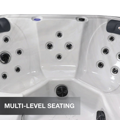 Liberty Spas LYS5000, manufacturer photograph: multi-level seating detail
