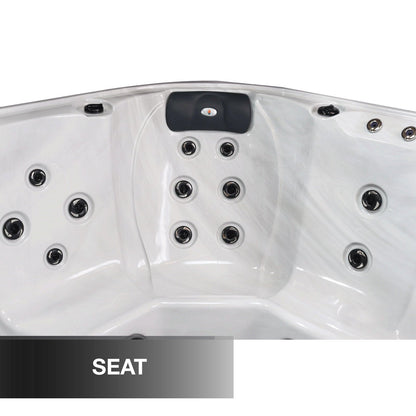 Liberty Spas LYS5000, manufacturer photograph: seat and back jets